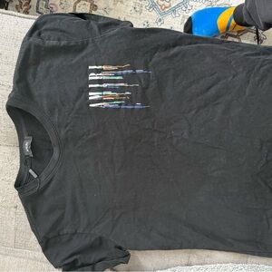 AMIRI Black Tee with Colorful Graphic